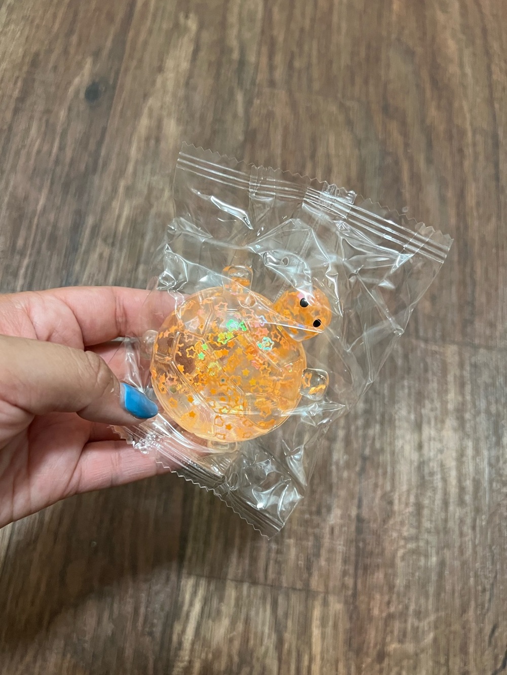 Orange Glitter Turtle Squishy/Fidget 🐢🧡 - Picture 1 of 3